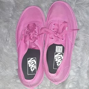 Dark pink off the wall skateboard vans Men 5.5 Women 7